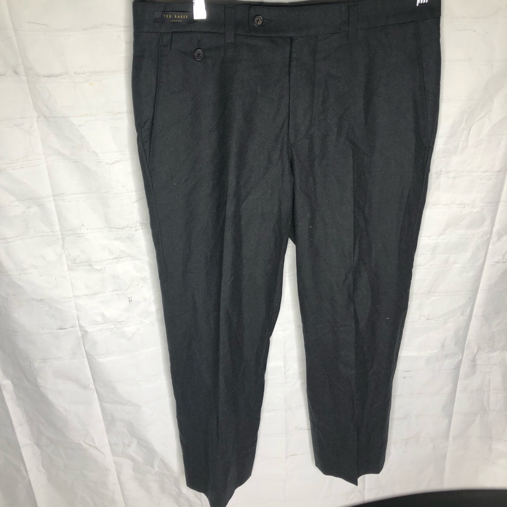 Ted Baker London Men's Columbus Wool Pants Trousers In Gray Size 32R